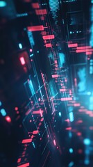 Obraz premium Dark and moody financial chart with red declining lines, economic downturn, stock market crash, recession concept, financial crisis.