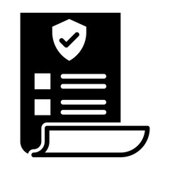 Policy Glyph Icon Design