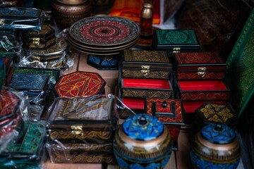 Decor pieces at Lok Mela festival stall