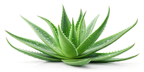 Fototapeta premium Aloe Vera Isolated for Natural Health and Beauty Applications