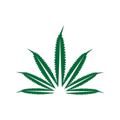 cannabis leaf symbol and icon