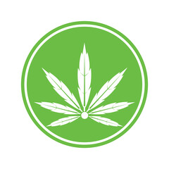 cannabis leaf symbol and icon