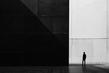 Minimalist black abstract modern design.