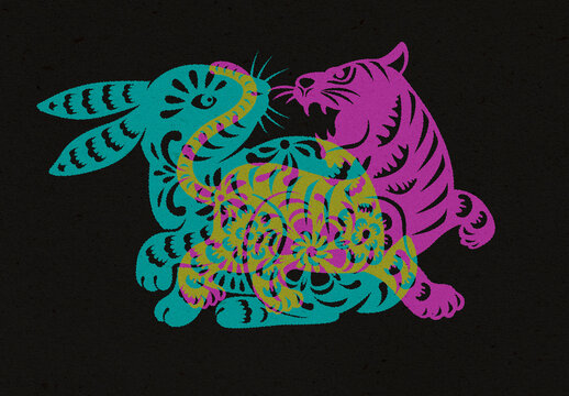 Illustration Texture Over Print Photo Effect