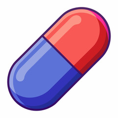 pill vector with white background