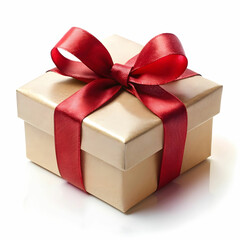 Obraz premium a gift box on white background