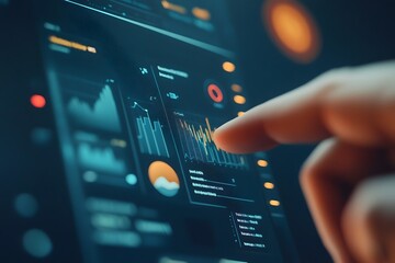 Futuristic Campaign Analytics Interface Visualizing Customer Engagement Metrics Across Platforms