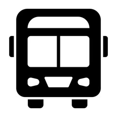 Bus Glyph Icon Design