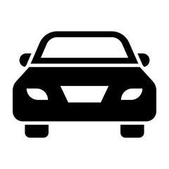 Car Glyph Icon Design