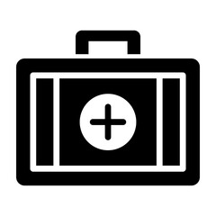 First Aid kit Glyph Icon Design