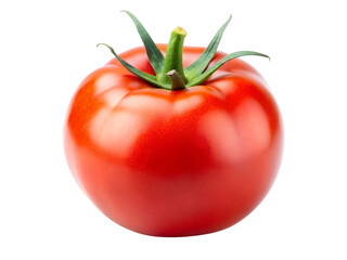 Juicy slice of tomato isolated on Transparent Background.