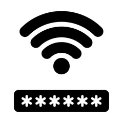 WiFi Password Icon glyph icon