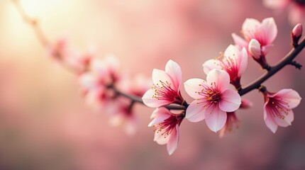 A dreamy depiction of flowers swaying in the wind