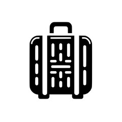 Travel Suitcase Icon: A symbol of adventure, journey, and exploration. Perfect for travel blogs, agencies, and tourism websites.