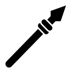 Spear Glyph Icon Design