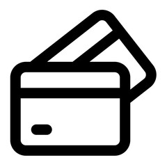 Fototapeta premium debit card icon for illustration