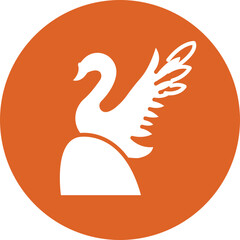 Ice Sculpture glyph circle icon