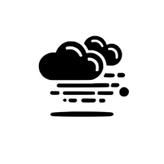 Dynamic weather phenomenon: Clouds and wind in motion. A captivating depiction of atmospheric conditions, showcasing the power and beauty of nature's elements.