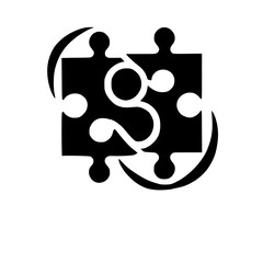 Interlocking Puzzle Pieces: Teamwork, Connection, and Collaboration Concept. Abstract Jigsaw Unity Graphic Design