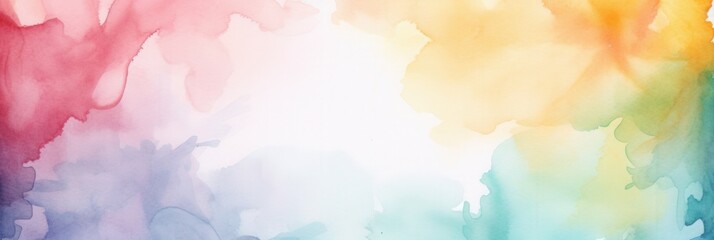 Soft and Dreamy Watercolor Vignette with Warm and Cool Color Blends for Creative Backgrounds and Artistic Projects
