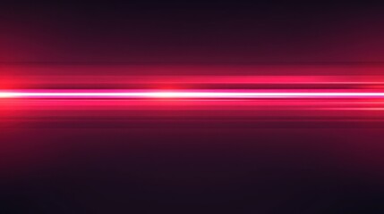 Obraz premium Red light streak, dark background, motion blur, website banner