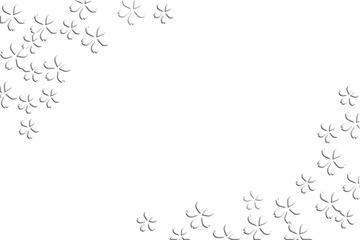 白い桜の立体模様