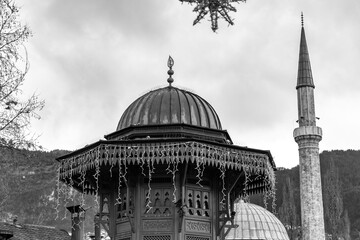 Fototapeta premium Bascarsija is Sarajevo's old bazaar and the historical center of the city, Bosnia and Herzegovina