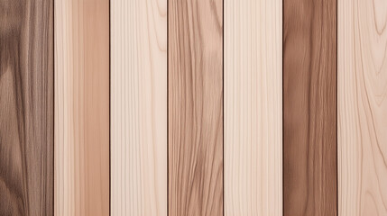 Fototapeta premium Mocha Mousse wooden planks in assorted natural brown shades