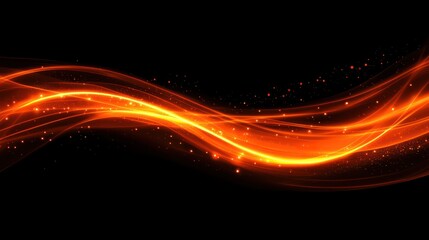 Orange energy wave abstract background design