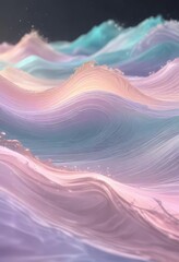 Swirling glowing wave pattern with pastel colors, cosmic, dreamy, hypnotic