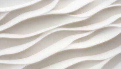 Obraz premium Textured surface of white wavy panels, ideal for modern design backgrounds or artistic presentations.