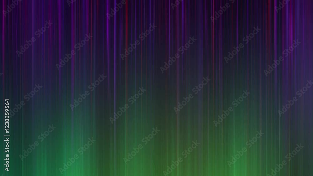 Wall mural mesmerizing loopable aurora background with green and purple lights and beams