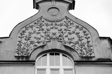 Art nouveau architectural detail from the streets in Sarajevo