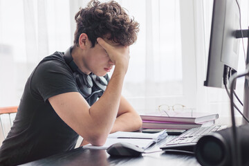 Stressed Out Student. Study Burnout. Overwhelmed. Anxiety. Mental Fatigue. onlinelearning....