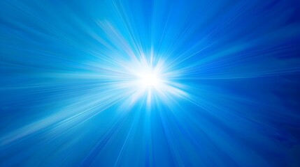 A bright blue sky with a white star in the center