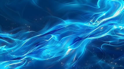 Fototapeta premium A blue and white image of a stream of water with a blue background