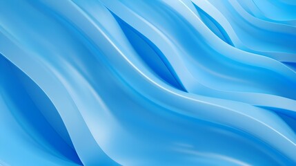 Fototapeta premium A blue wave with a white line in the middle
