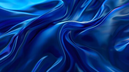 Fototapeta premium A blue fabric with a wave pattern