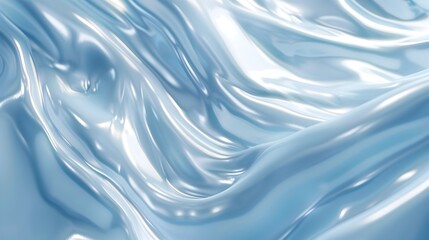 Obraz premium A blue and white fabric with a shiny, reflective surface