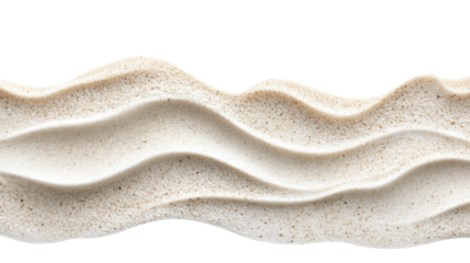 Seamless wavy sand texture with transparent background