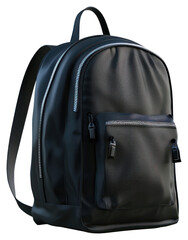 Naklejka premium PNG Black school bag backpack suitcase handbag.