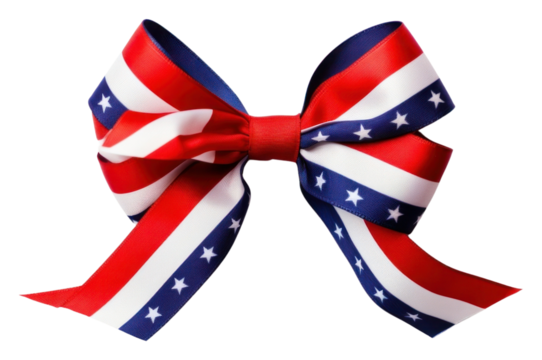 PNG America ribbon white background celebration accessories. - Powered by Adobe