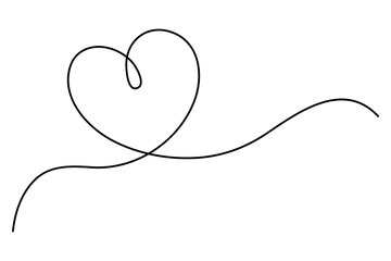Love symbol heart line icon outline vector logo illustration Isolated heart on a white background
