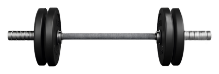 Gym barbell on a transparent background. isolated background.