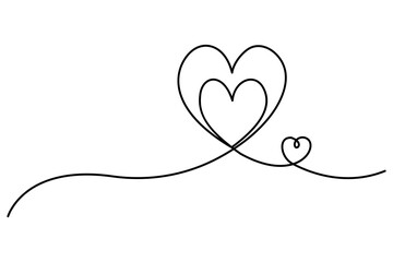 Love symbol heart line icon outline vector logo illustration Isolated heart on a white background
