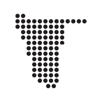 recommend clip art: Namibia Map Icon