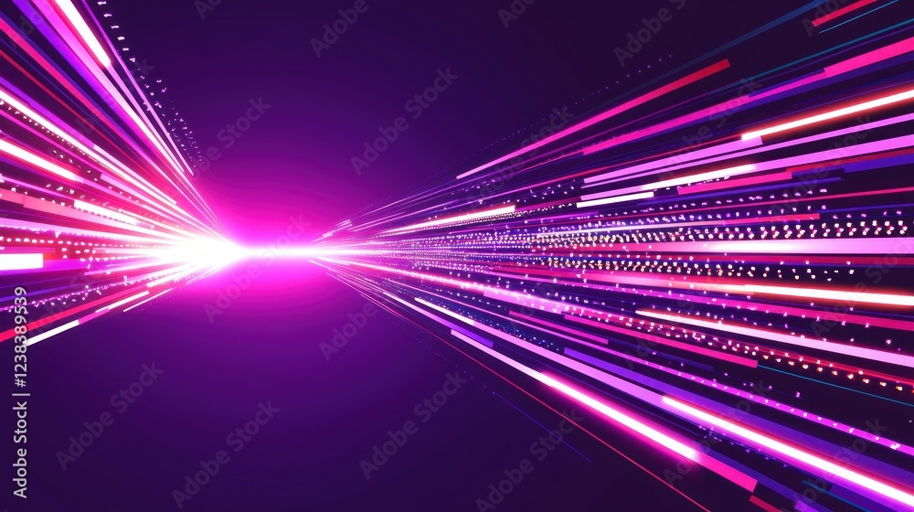 Aufkleber Abstract Light Trail Background with Vibrant Colors and Motion Blur for Digital Design and Creative Projects