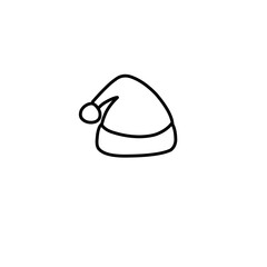 Christmas Hat Line Icon