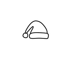 Christmas Hat Line Icon
