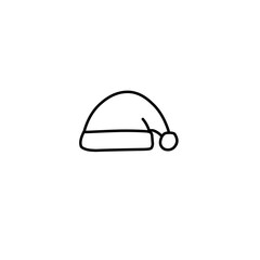 Christmas Hat Line Icon
